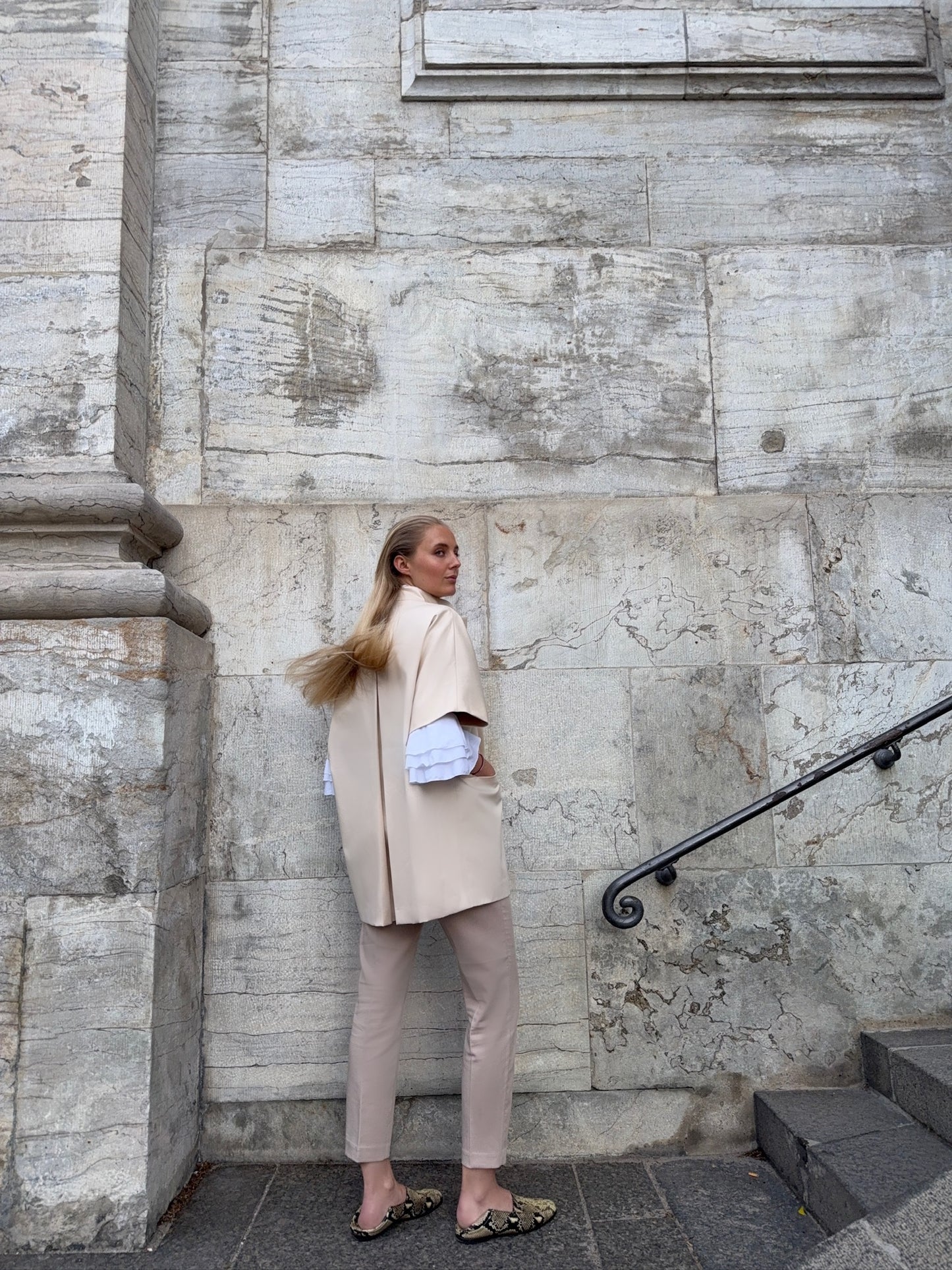 Short Mok coat - Crème