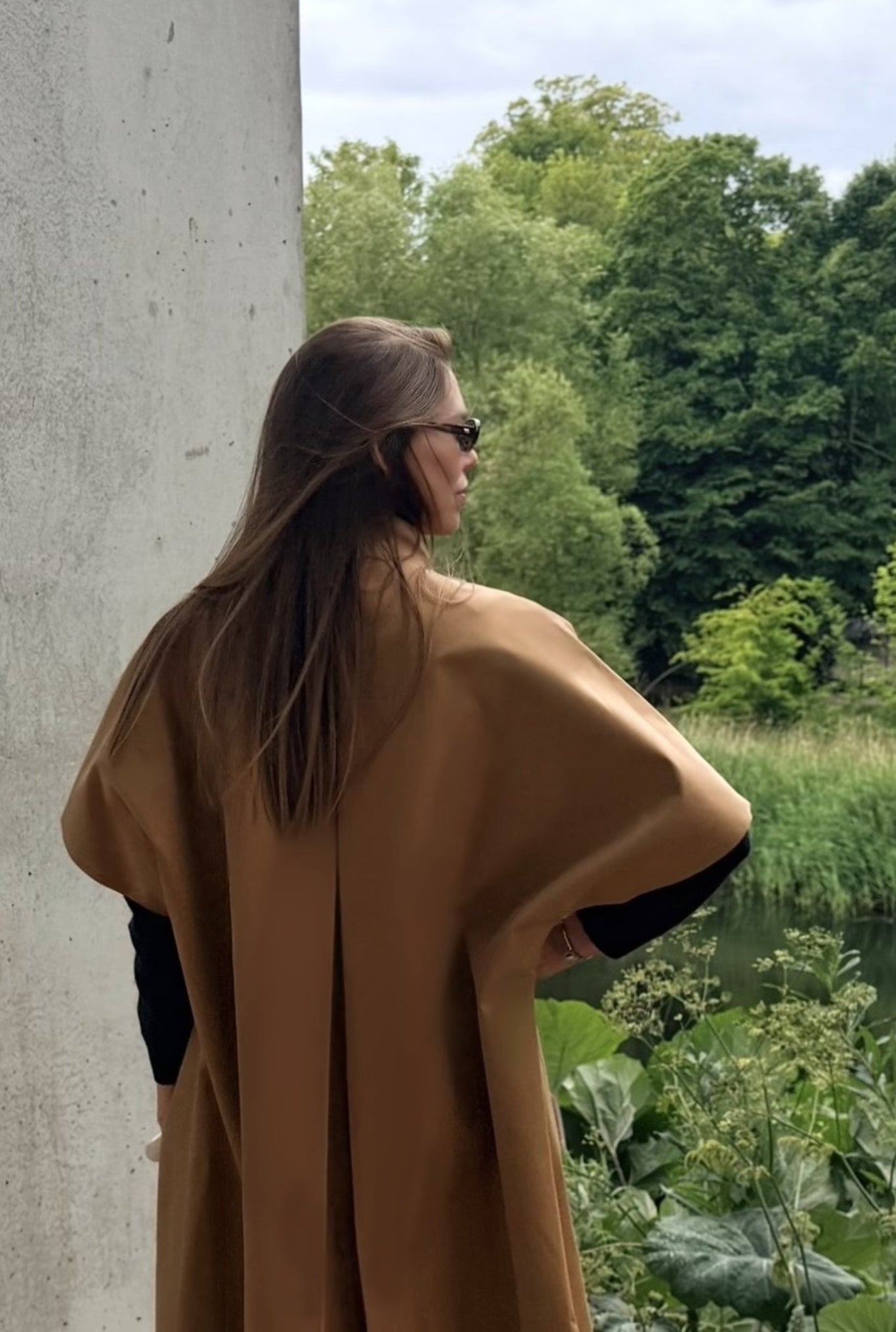 Long MOK Cotton Coat - Cappuccino