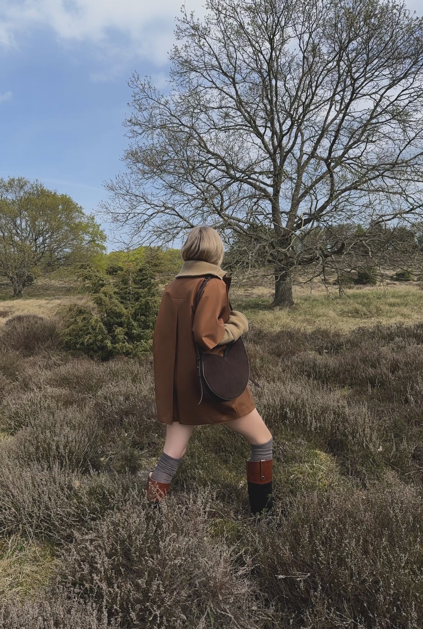 Short Mok coat - Chocolate brown
