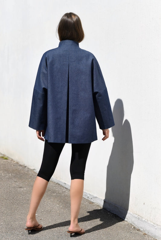 SEOUL Cotton Coat - Denim