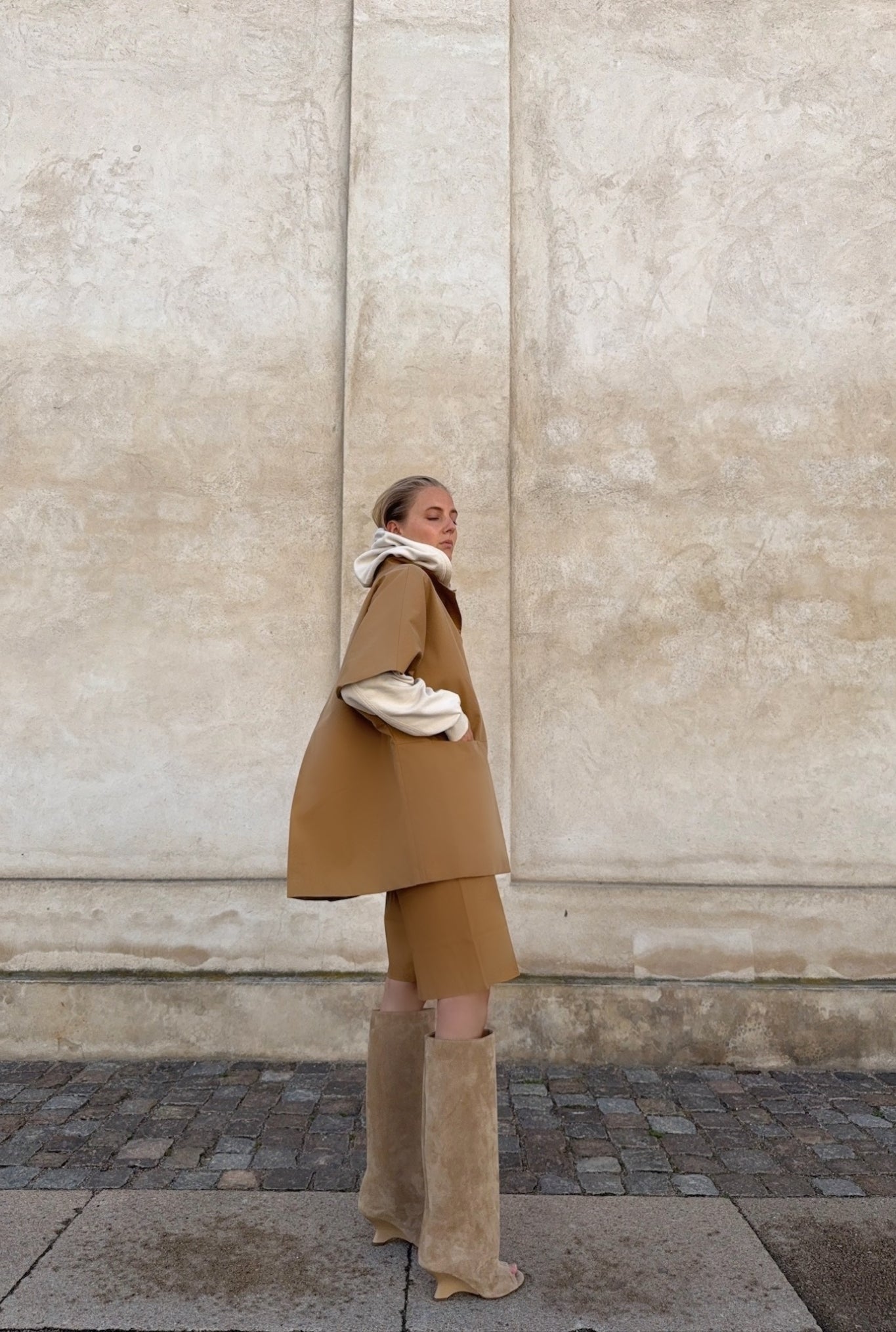 Short Mok coat - Cappuccino