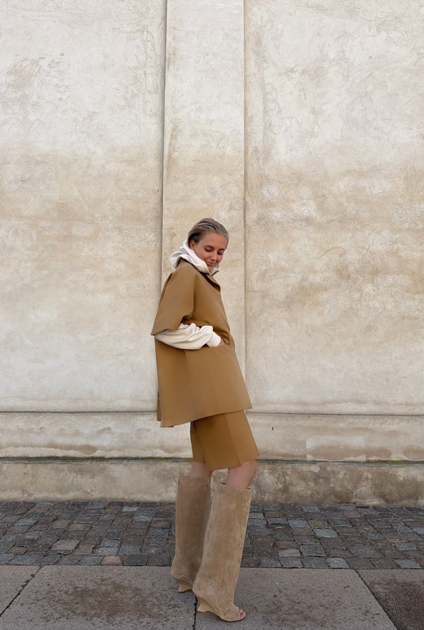 Short Mok coat - Cappuccino