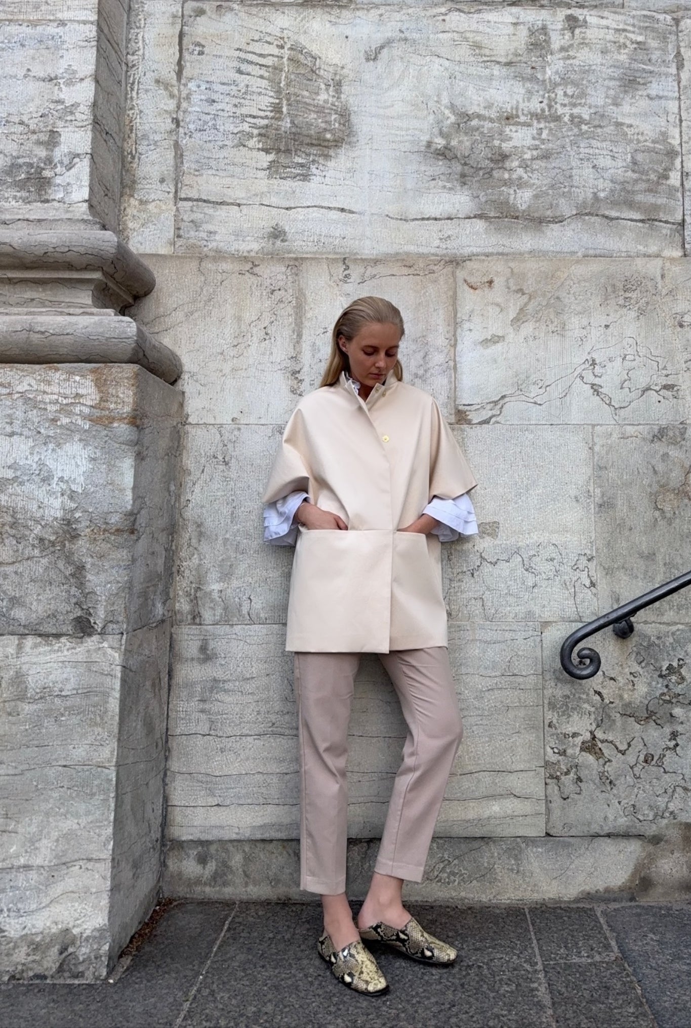 Short Mok coat - Crème