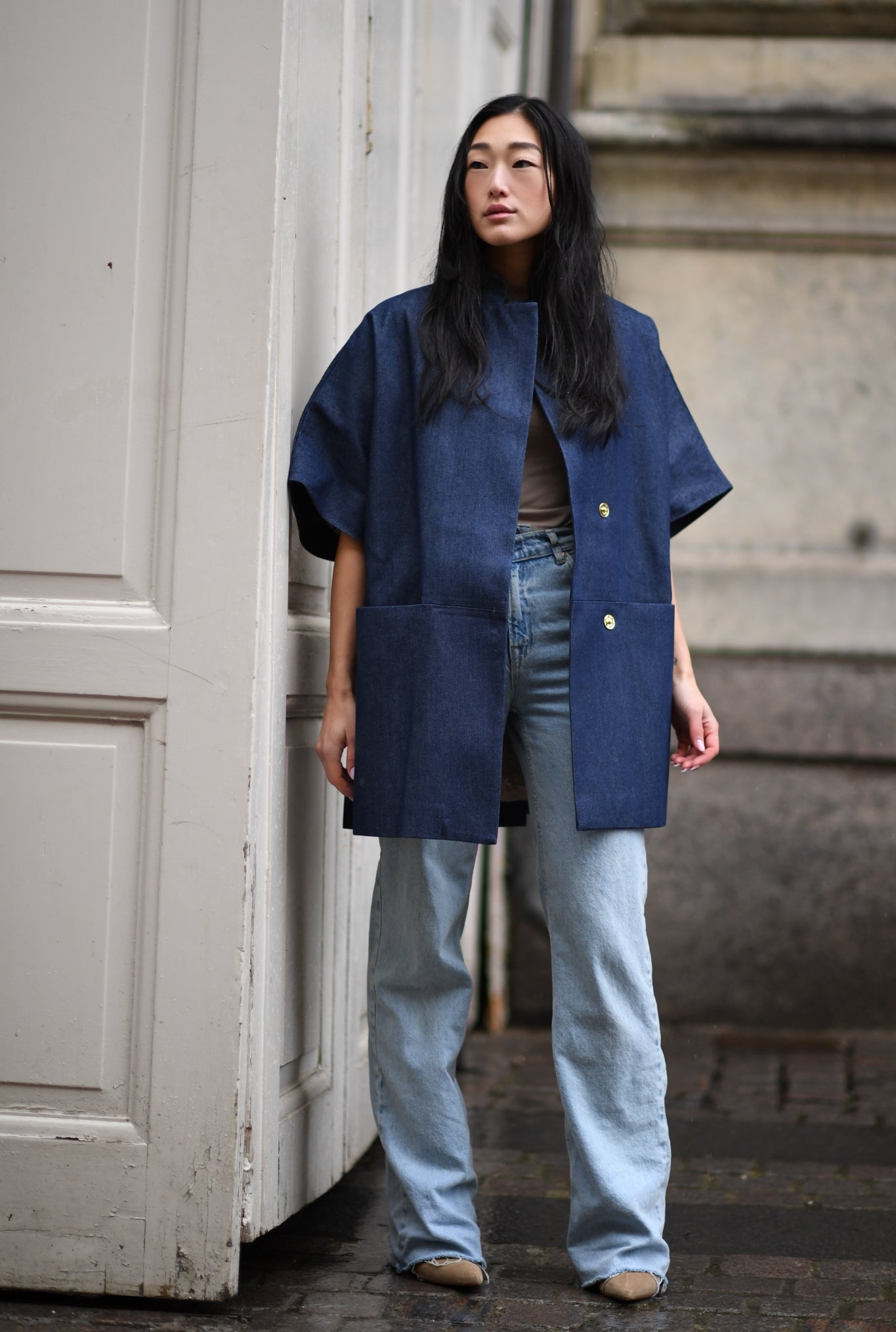 Short Mok coat - Denim