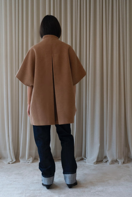 Short MOK Wool Coat - Camel