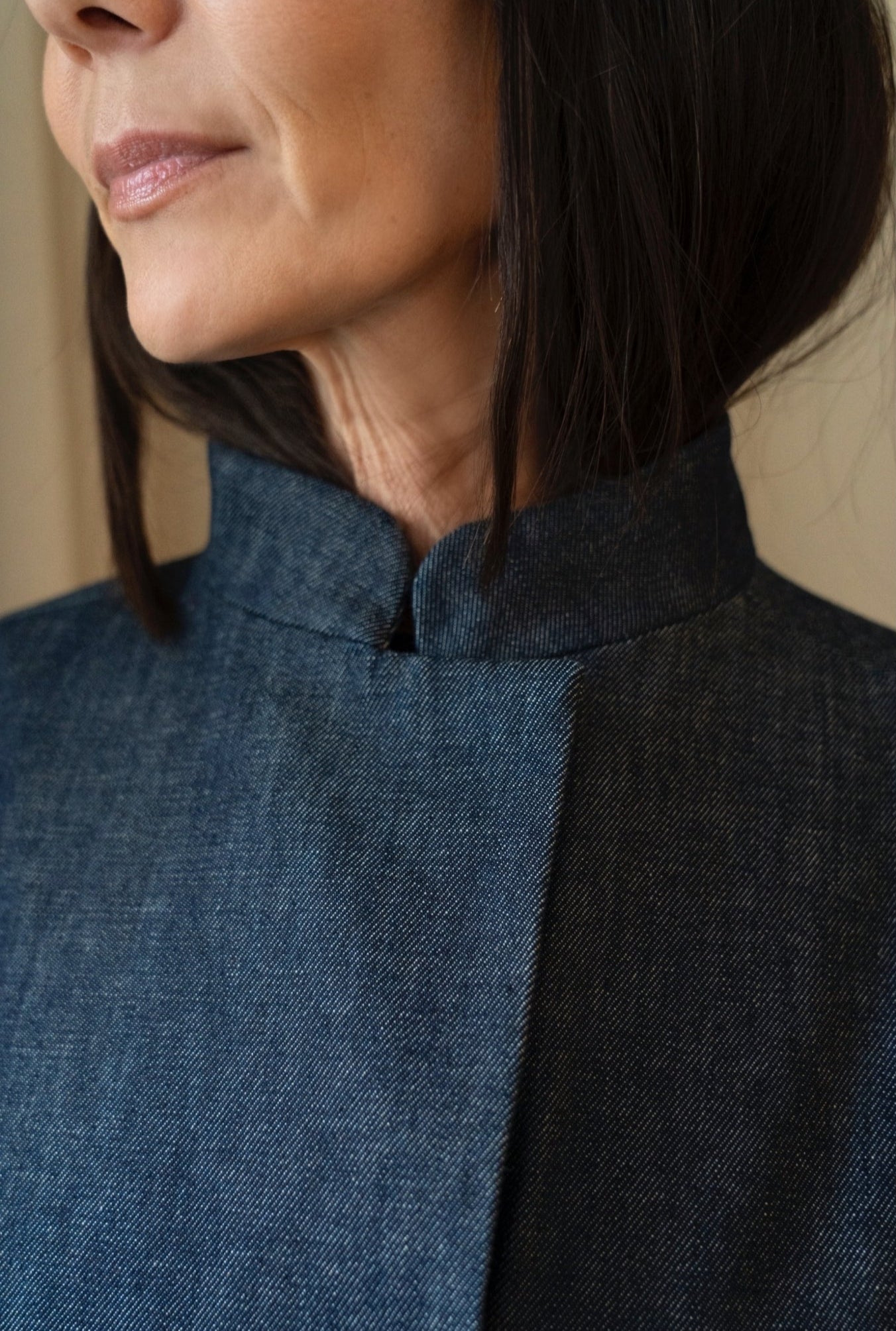 Short Mok coat - Denim