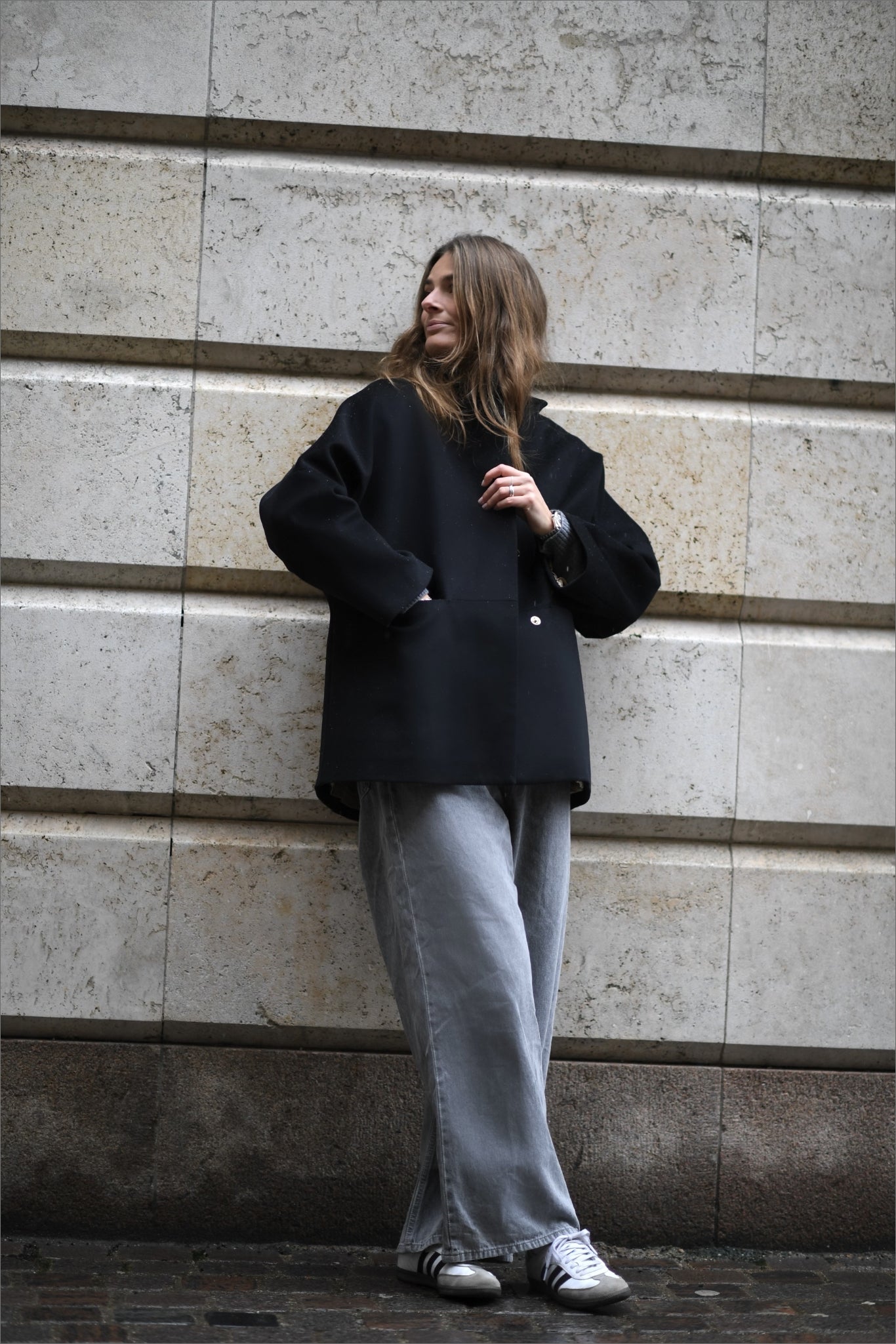 Seoul coat - Midnight black