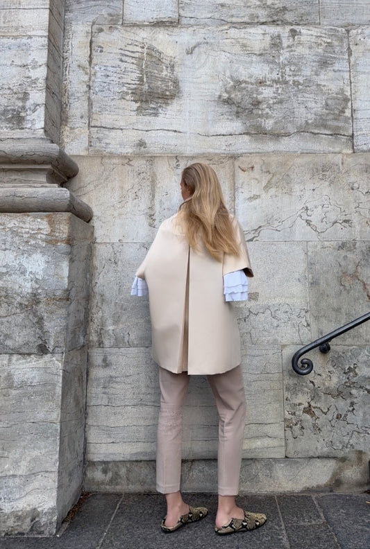 Short Mok coat - Crème