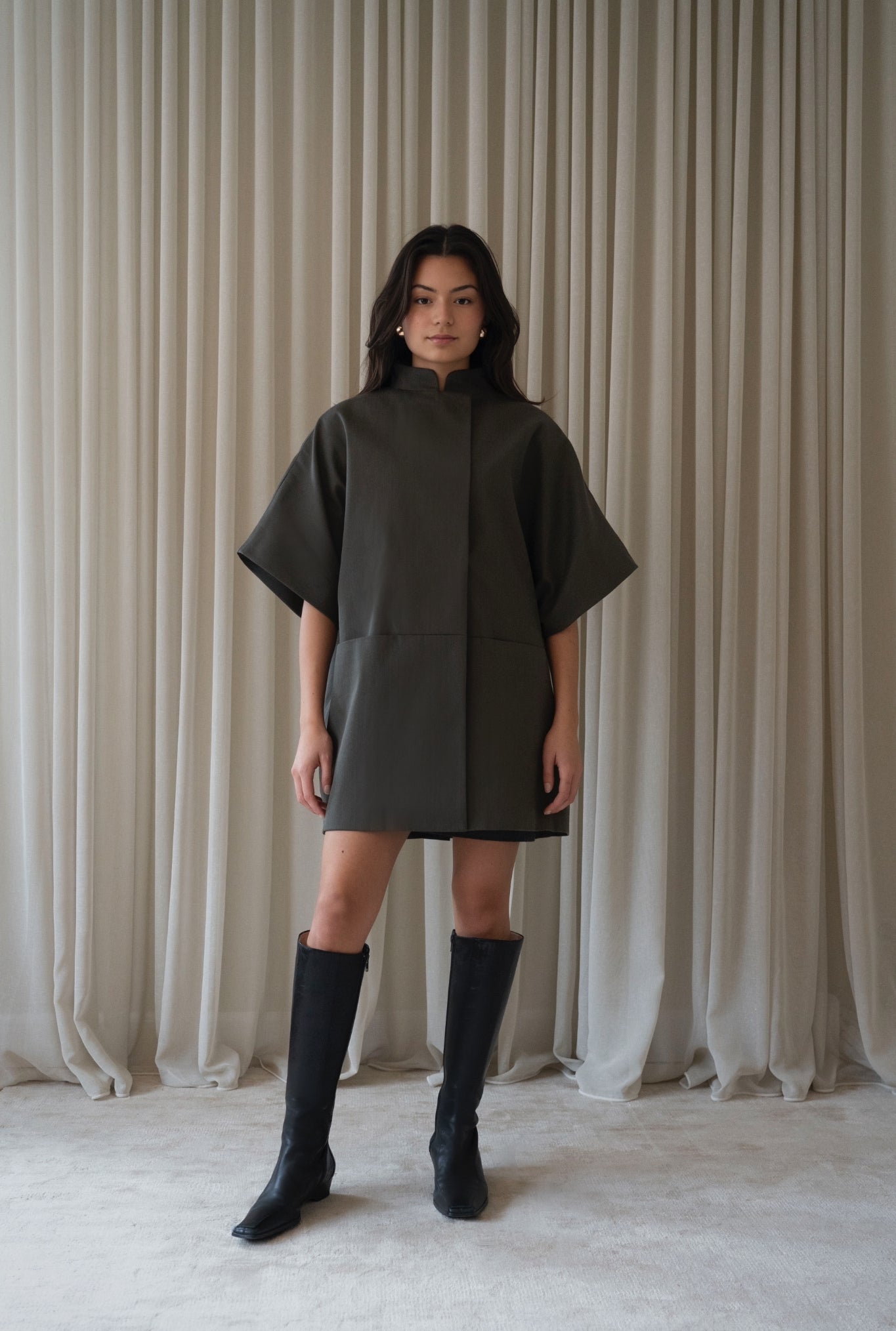 Short Mok coat - Army