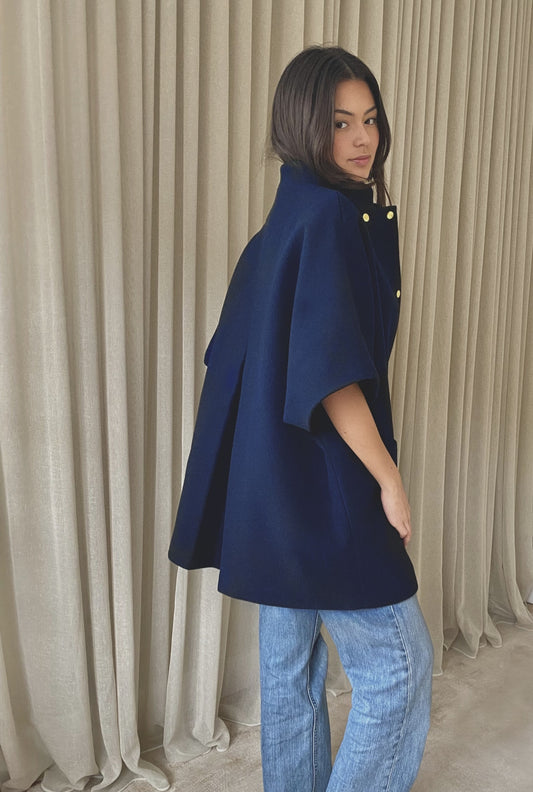Short Mok wool - navy