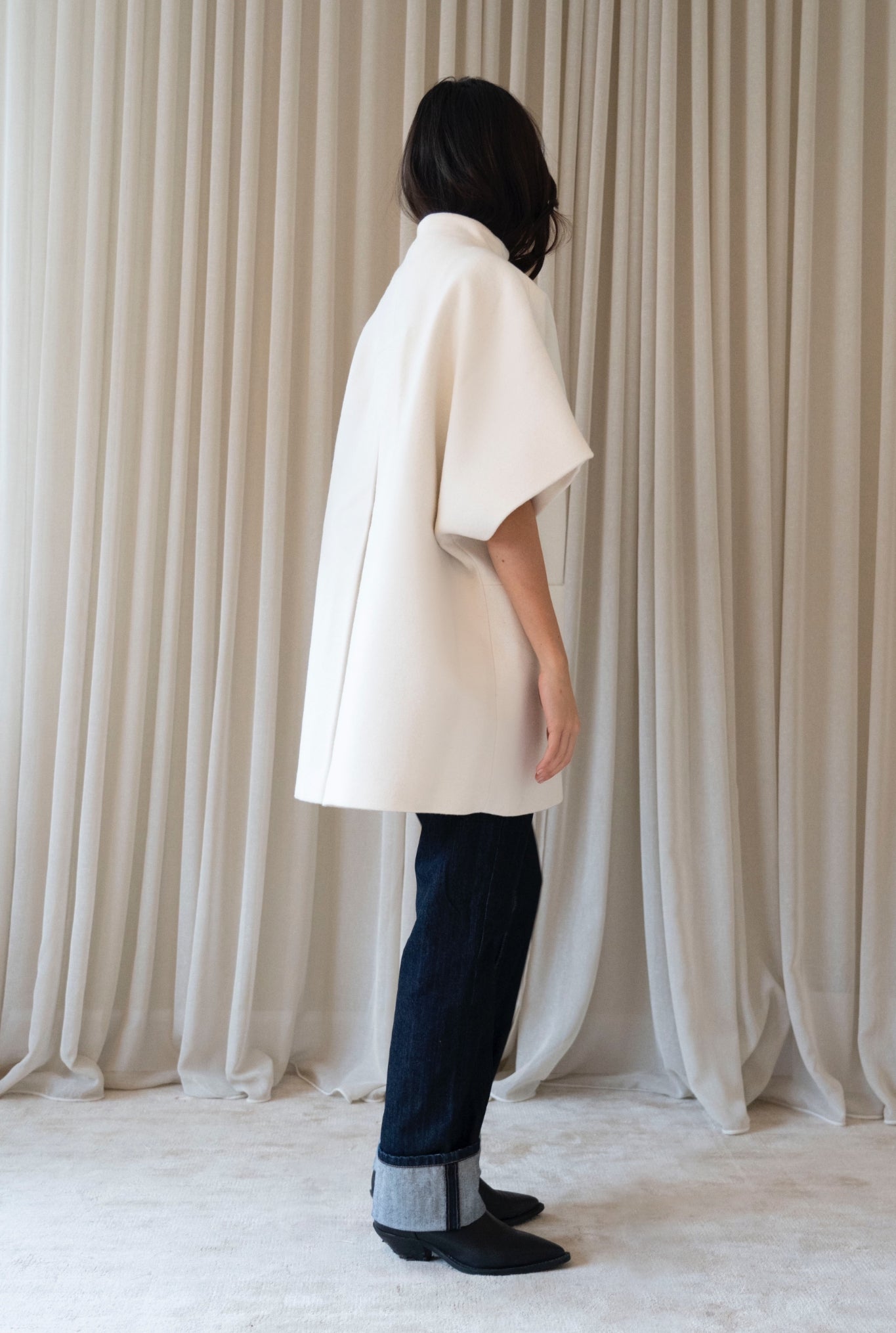 Short Mok wool coat
