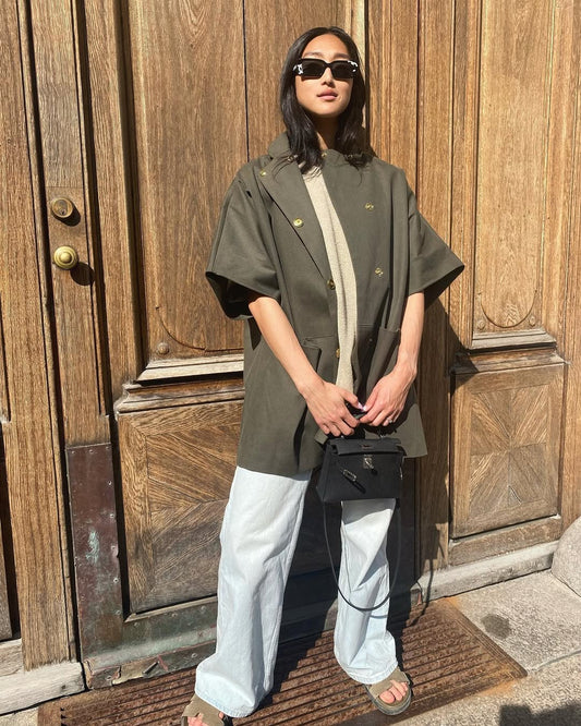 Short MOK Cotton Coat - Army