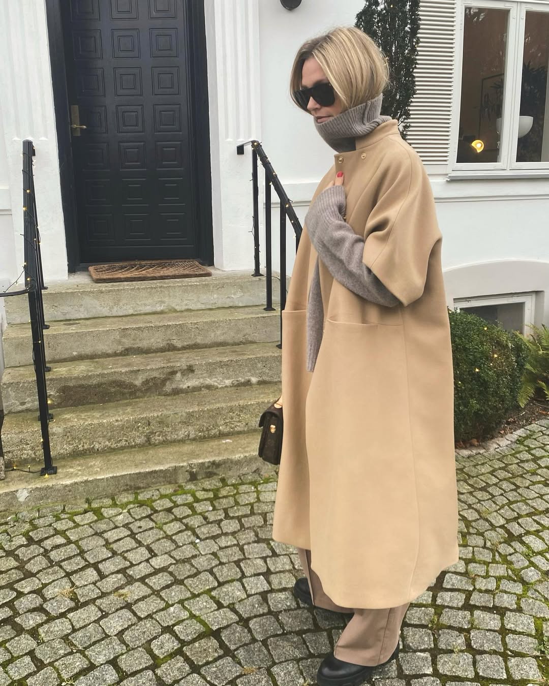 Long MOK wool coat - Camel